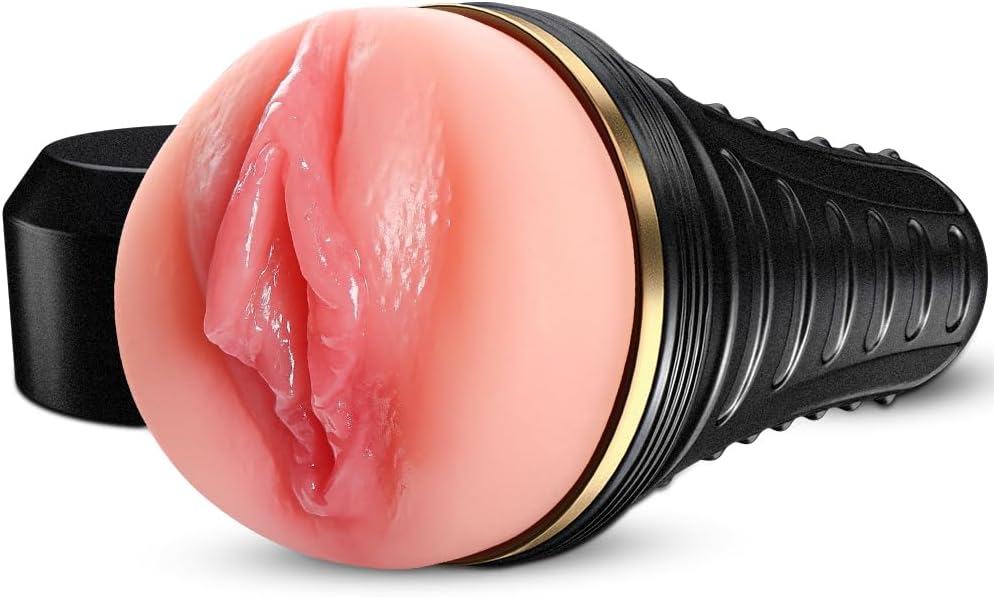 Male Masturbator,Kingdemer Realistic Pocket Pussy Vagina Textured with 7.5in Depth Lifelike Soft and Fleshy Texture