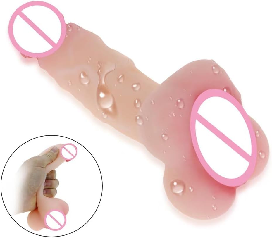 7.87 Inches Realistic Dildo Male Masturbators with Pocket Pussy Vigina