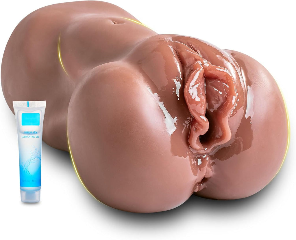 Pocket Pussies Sex Dolls for Men - Realistic Sex Dolls Pocket Pussy Male Masturbator with Lifelike Labia & Vagina & Anal Tunnel