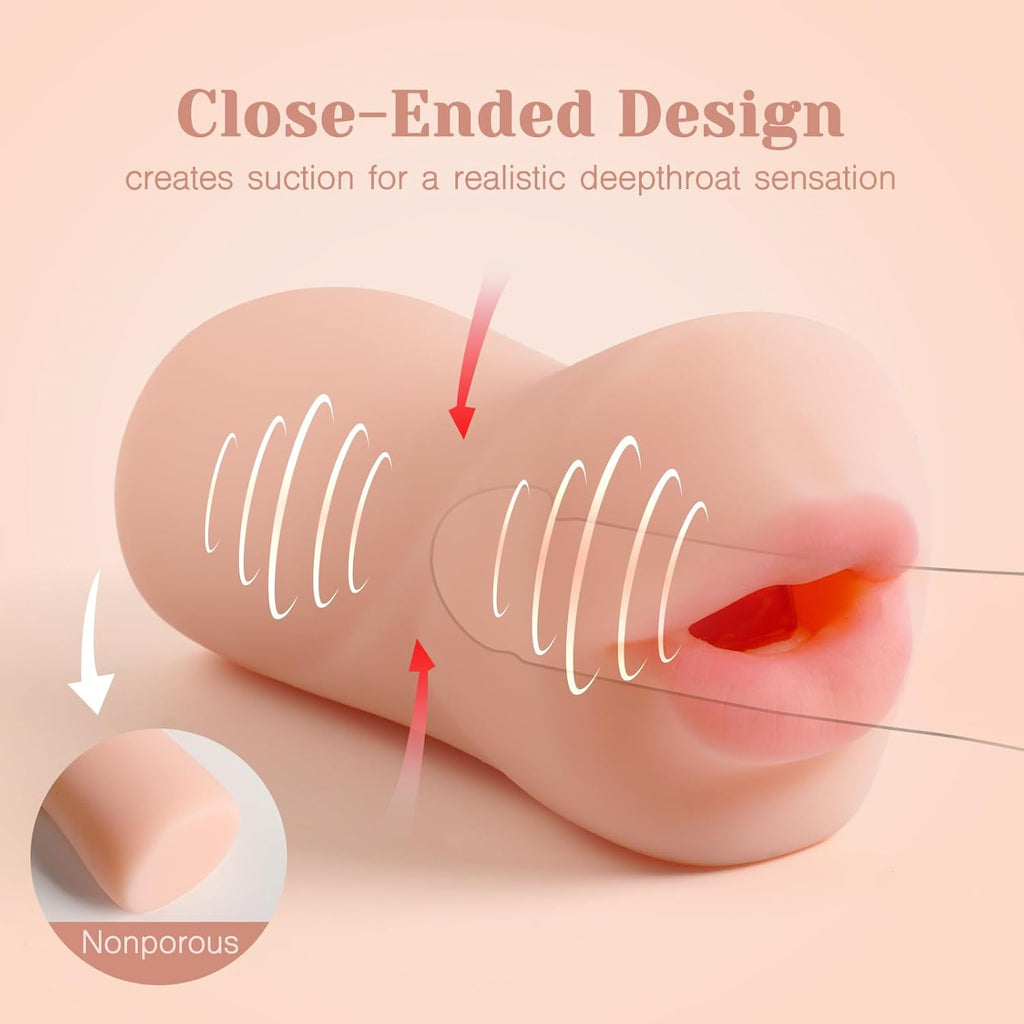 Deep Throat Blow Job Signature Stroker, Sex Toys for Men