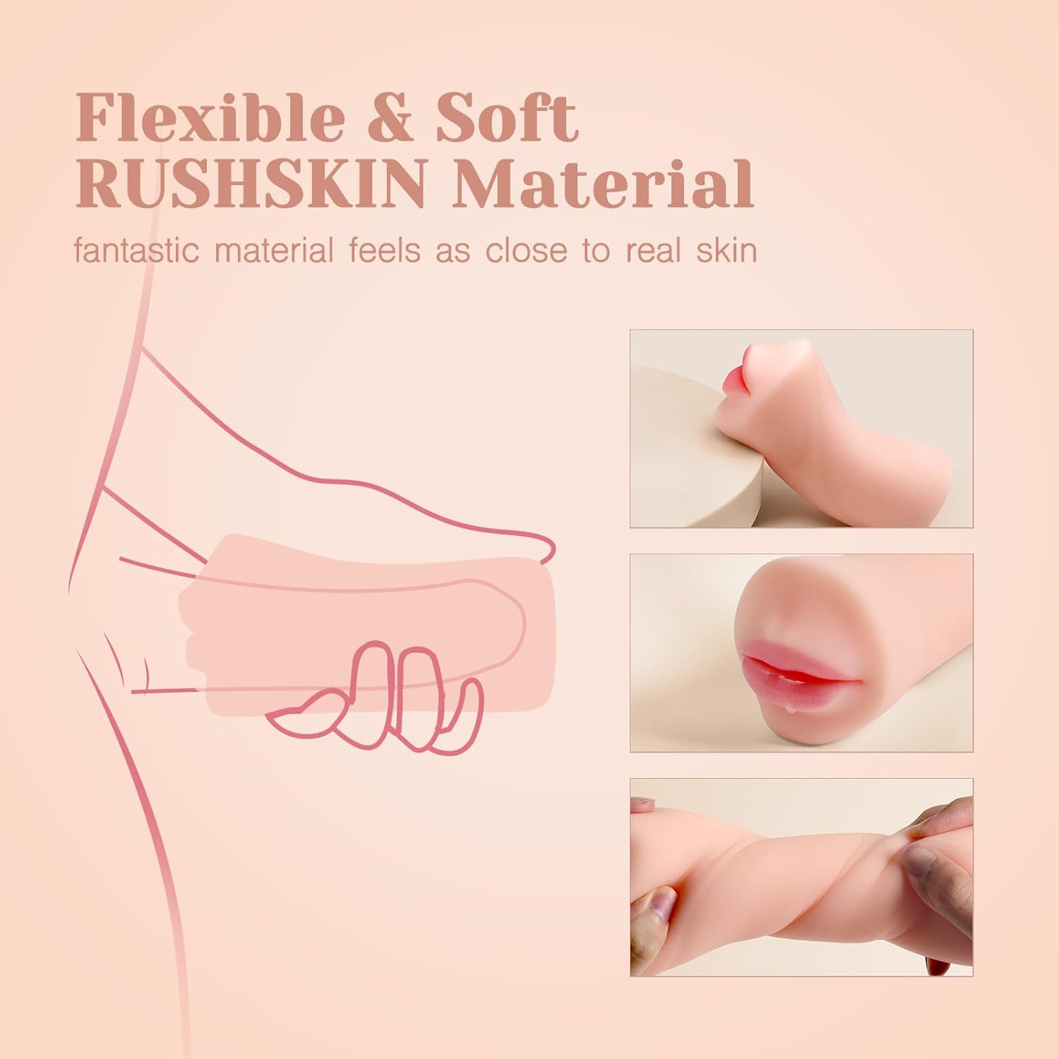 Deep Throat Blow Job Signature Stroker, Sex Toys for Men