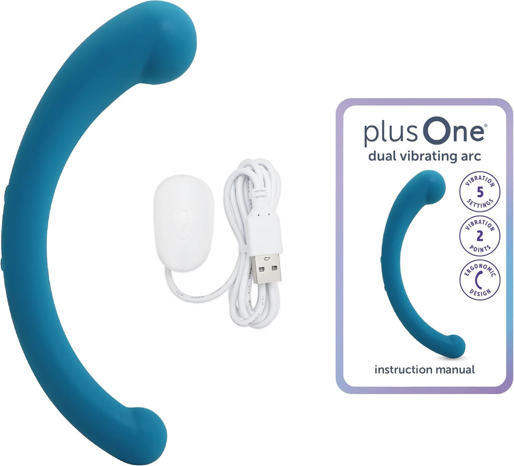 plusOne Dual Vibrating Arc Personal Massager