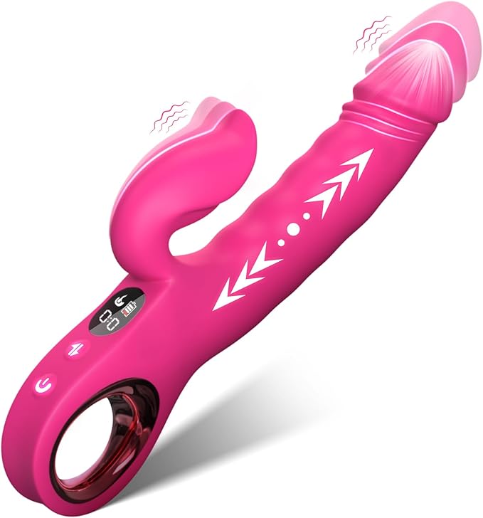 hrusting Vibrator Dildo with LCD Display