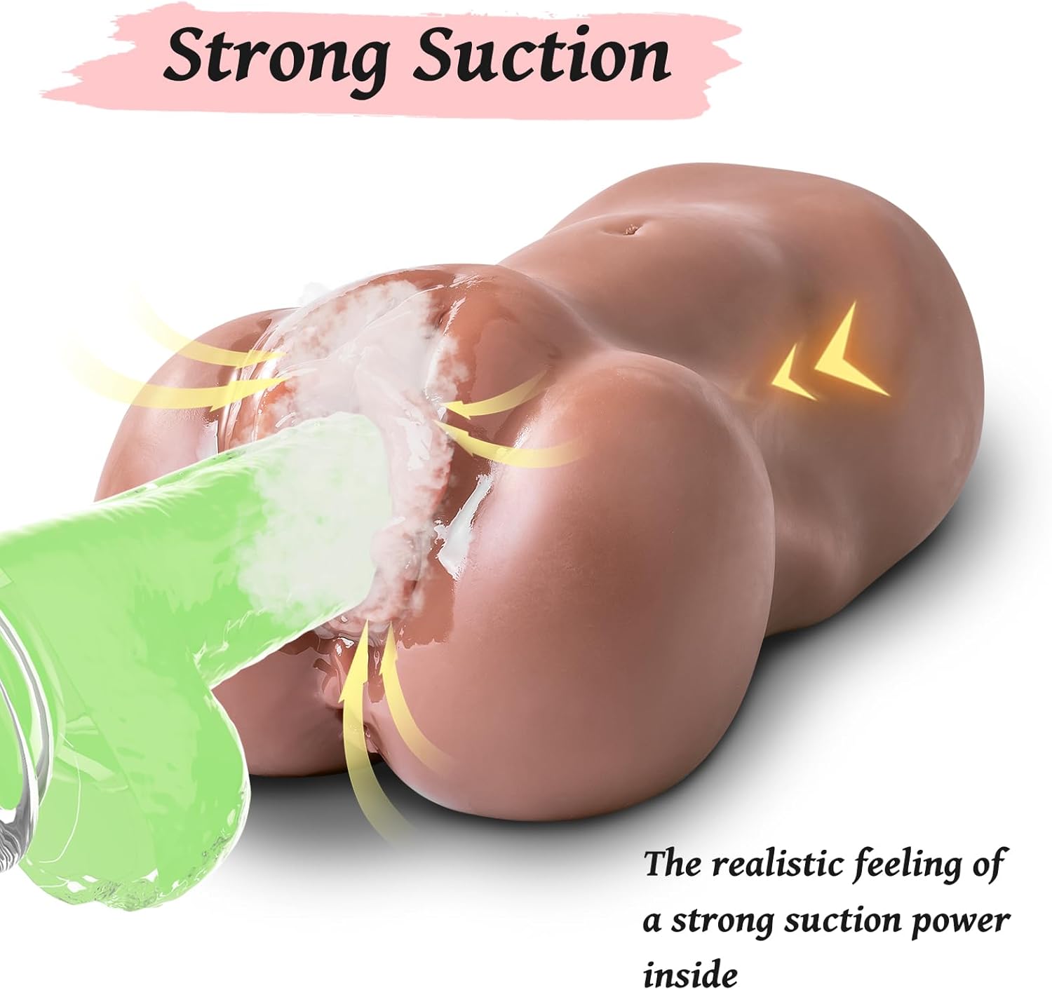 Pocket Pussies Sex Dolls for Men - Realistic Sex Dolls Pocket Pussy Male Masturbator with Lifelike Labia & Vagina & Anal Tunnel