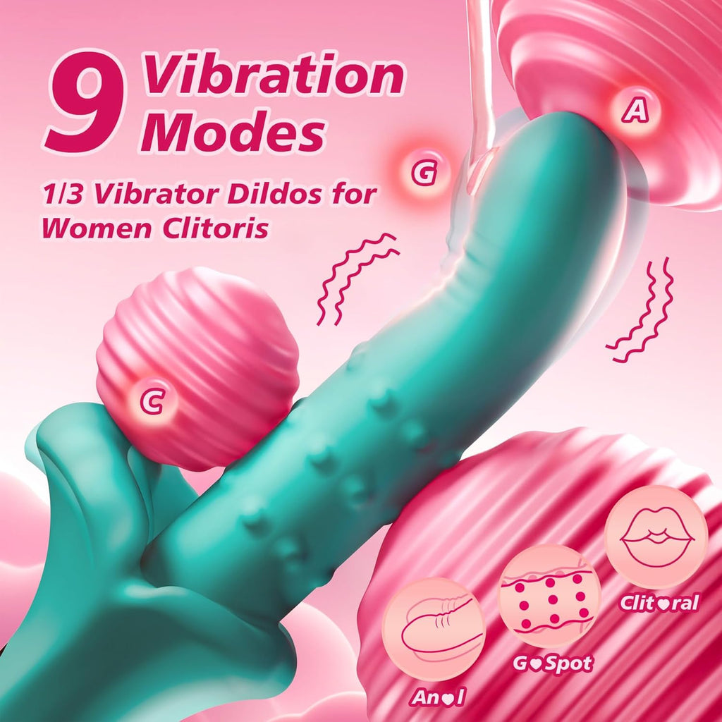 Adult Sex Toy for Women 9 Thrusting 9 Vibrating 9 Swing, Anal Clit Nipple Vibradores Rabbit Vibrator