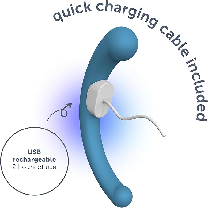plusOne Dual Vibrating Arc Personal Massager