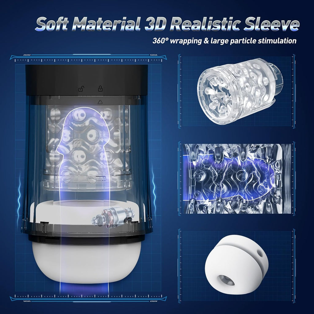 Hands Free Sex Toys for Men with Infinite Speed Regulation