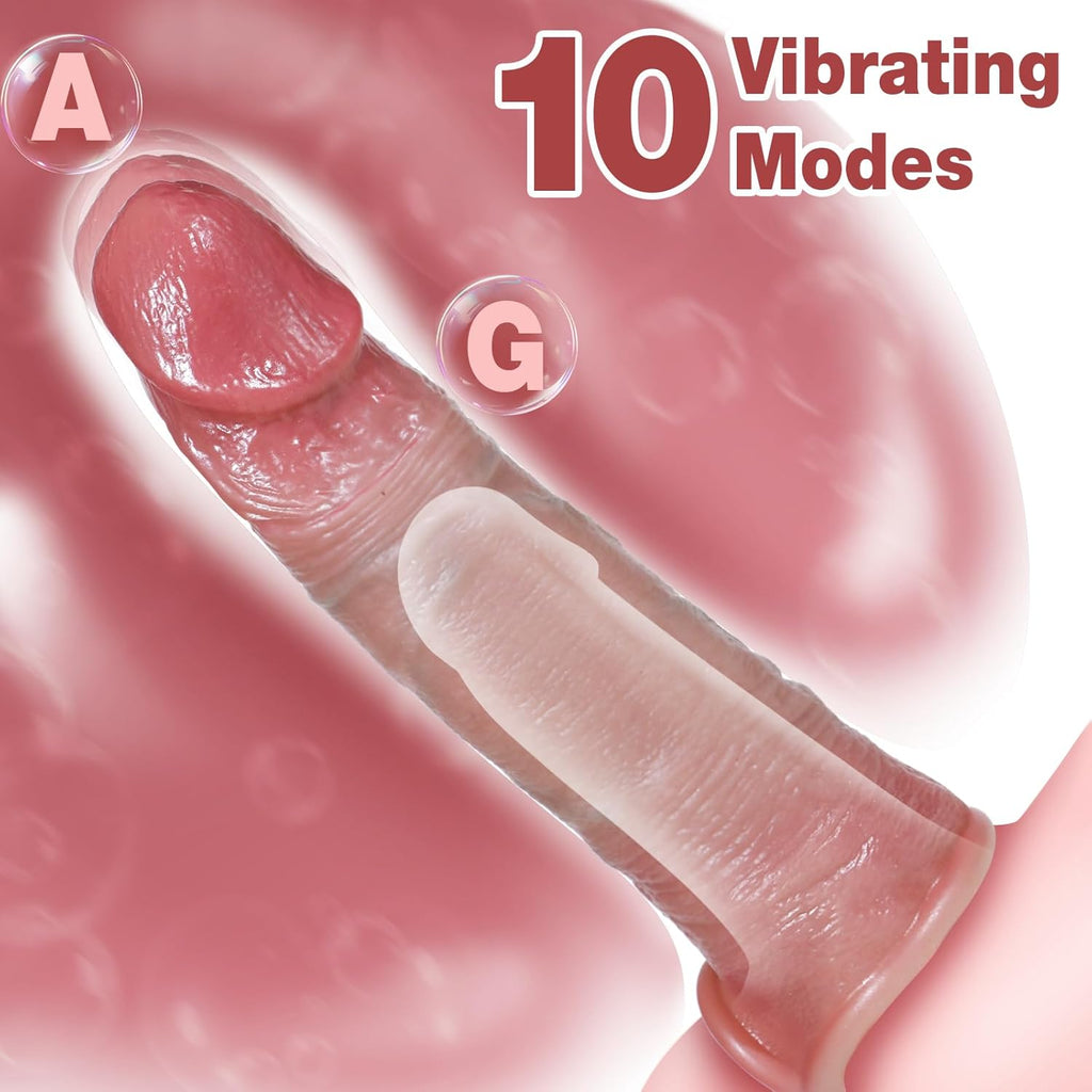 Male Sex Toys for Men Penis Extender Dildo Vibrating Cock Ring Sleeve 10 Mode Remote Control