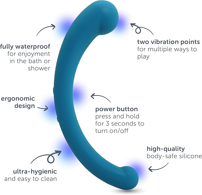 plusOne Dual Vibrating Arc Personal Massager