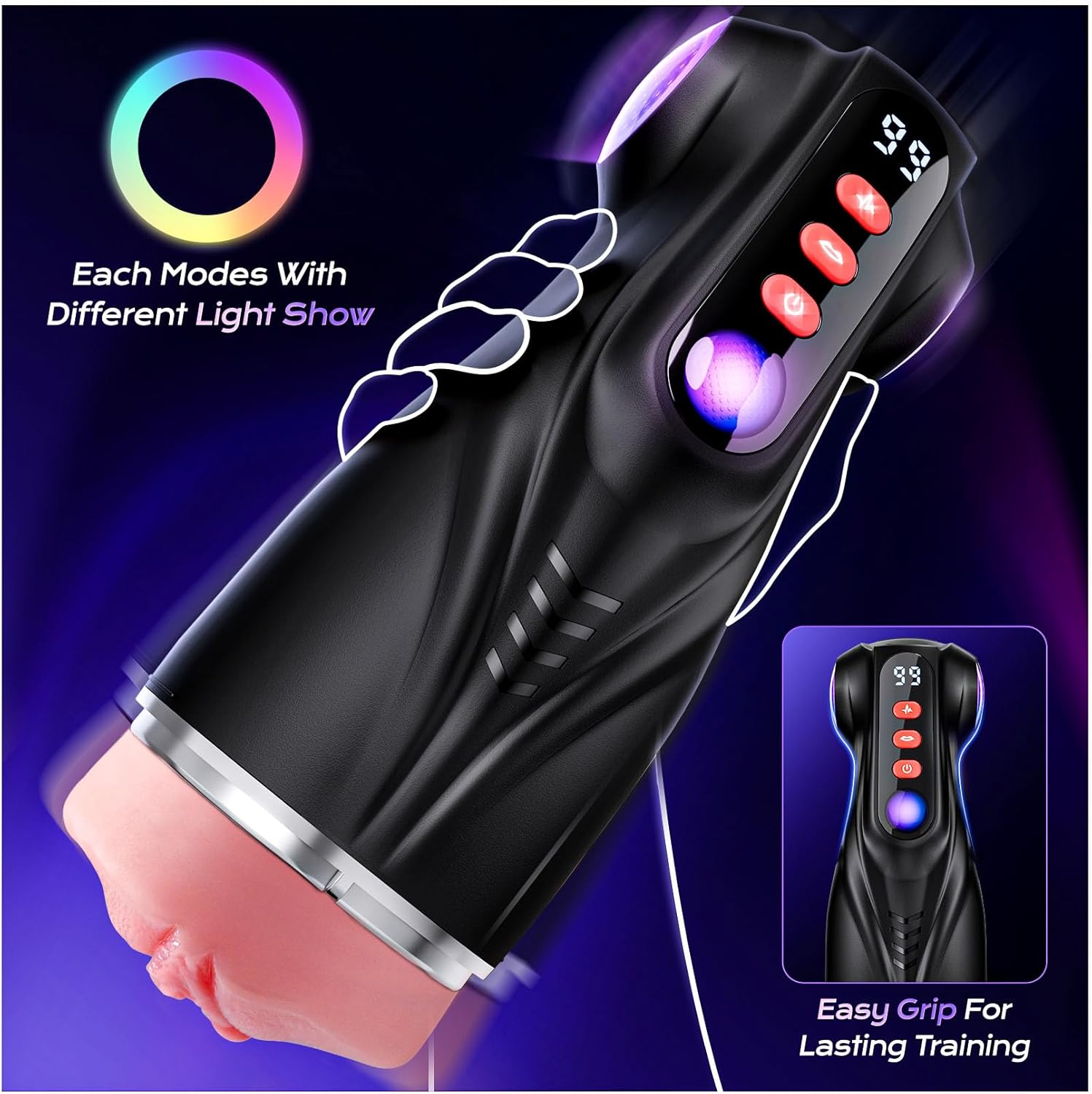 3 Sleeves Sets AI Sync Pocket Pussy Penis Pump with 9 Sucking & 9 Vibrating