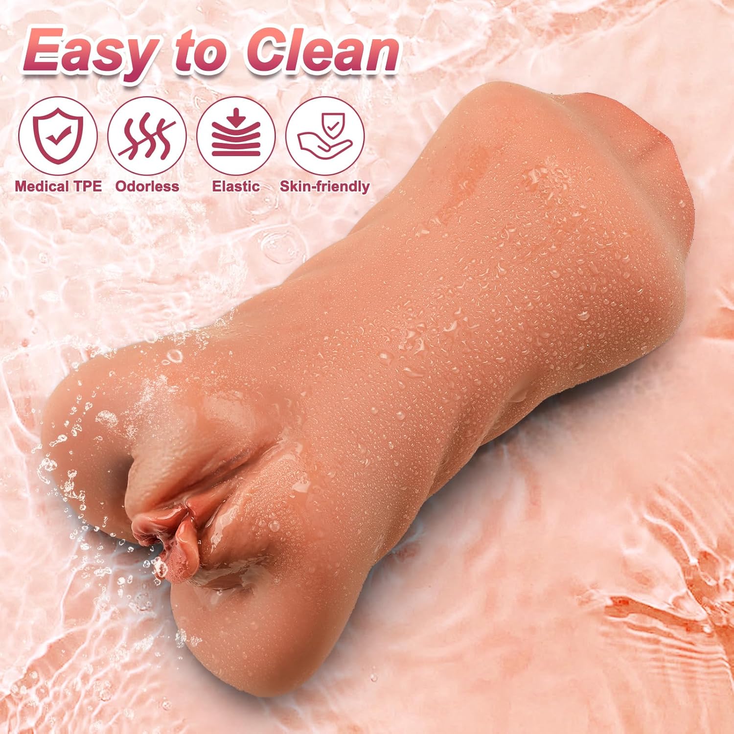 3 in 1 Pocket Pussy Male Masturbator - Adult Sex Toys for Men Penis Stimulation