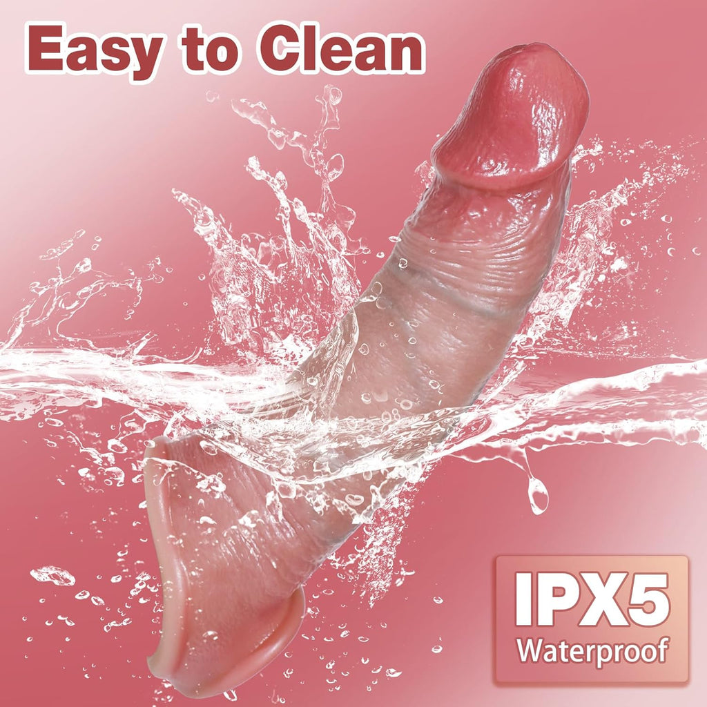 Male Sex Toys for Men Penis Extender Dildo Vibrating Cock Ring Sleeve 10 Mode Remote Control