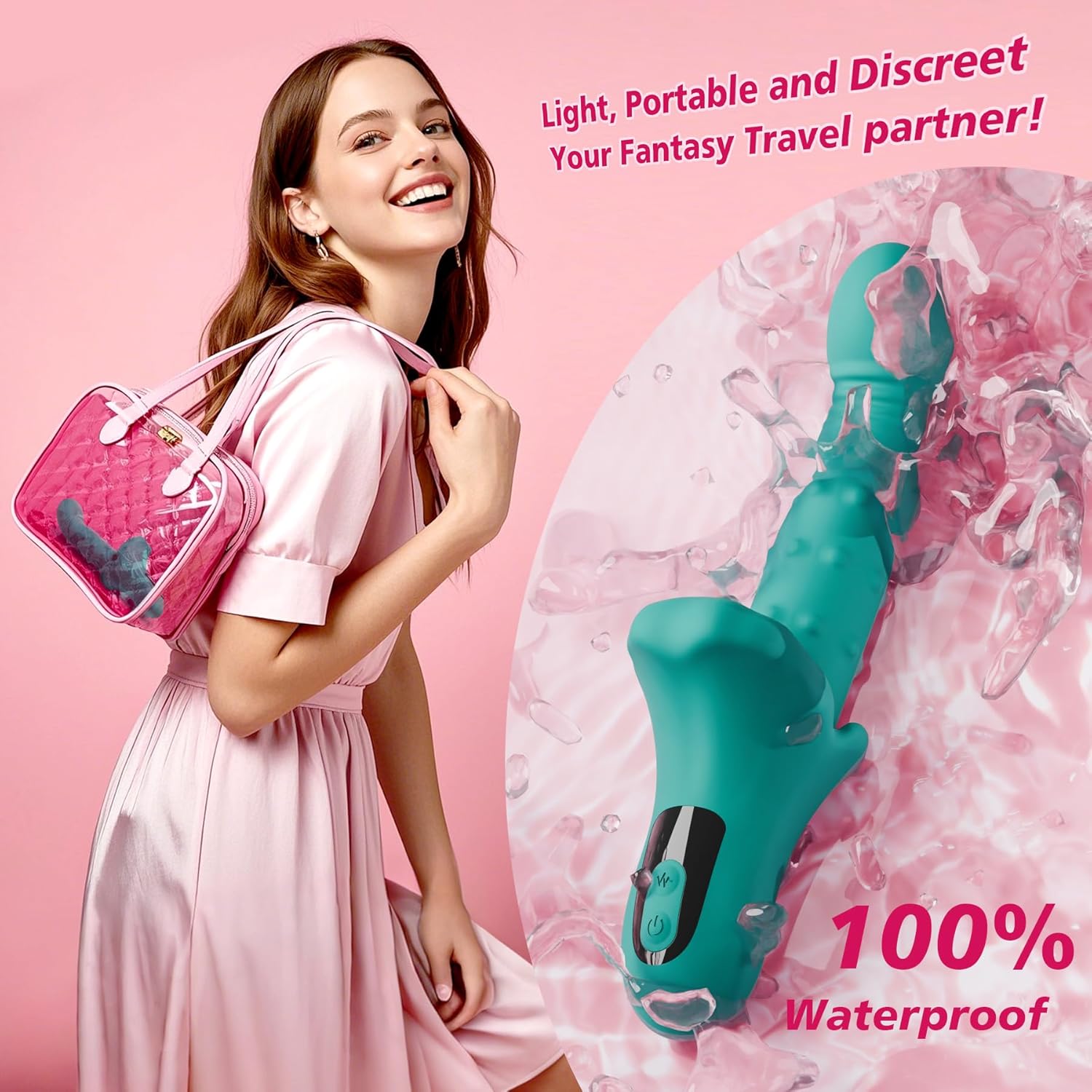 Adult Sex Toy for Women 9 Thrusting 9 Vibrating 9 Swing, Anal Clit Nipple Vibradores Rabbit Vibrator